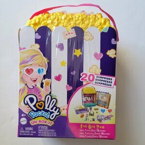 Polly Pocket Un-Box-It Playset, Popcorn Shaped Box